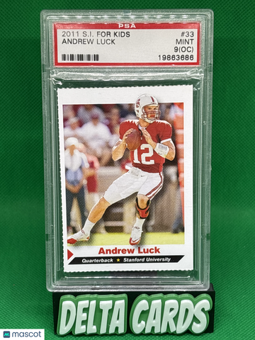 2011 S.I. For Kids Andrew Luck #33 Oc PSA 9