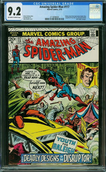 AMAZING SPIDER-MAN #117, CGC 9.2 NM-