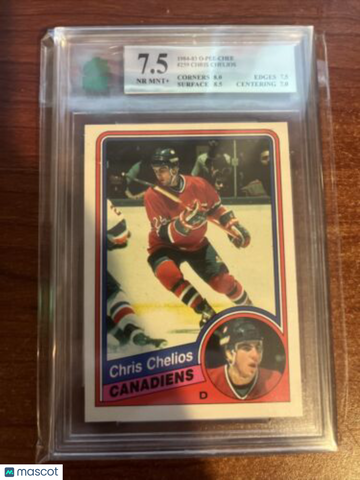 1984-85 O-Pee-Chee Chris Chelios #259 Rookie MNT 7.5