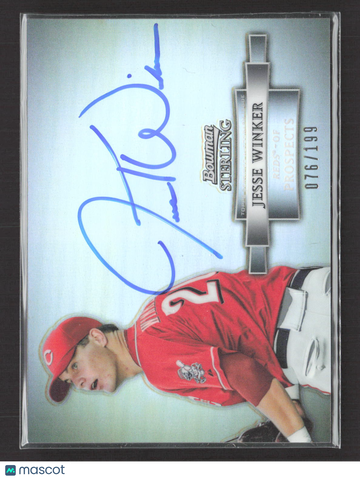2012 Bowman Sterling Jesse Winker #BSAP-JWI 076/199 Auto