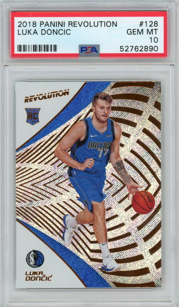 2018 Panini Revolution Luka Doncic Rookie Card RC #128 PSA 10 GEM MINT