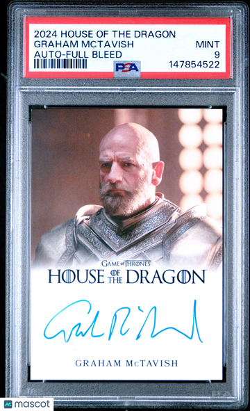 2024 Rittenhouse House Of The Dragon Season One Autographs Graham Mctavish Full Bleed PSA 9