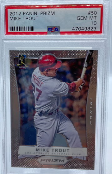 2012 Panini Prizm Mike Trout #50 PSA 10 GEM MINT