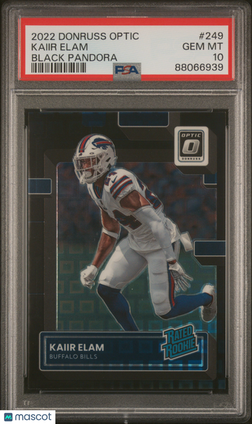 2022 Donruss Optic Kaiir Elam Black Pandora /25 PSA 10