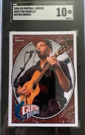 2008 Upper Deck Football Guitar Heroes - Tom Morello - SGC 10 GM Gem Mint