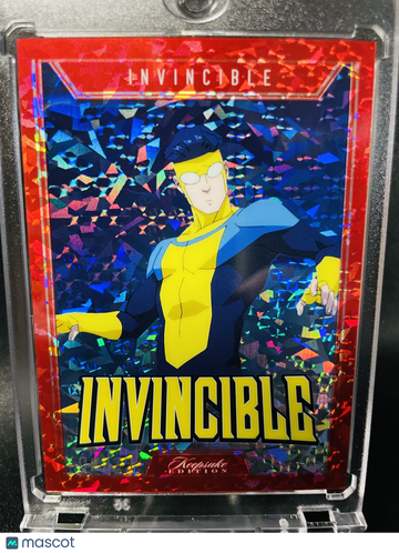 2025 Invincible Red Cracked Ice #5 2/23 Keepsake Serial Numbered Trading Card