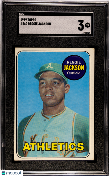 1969 Topps Reggie Jackson #260 SGC 3