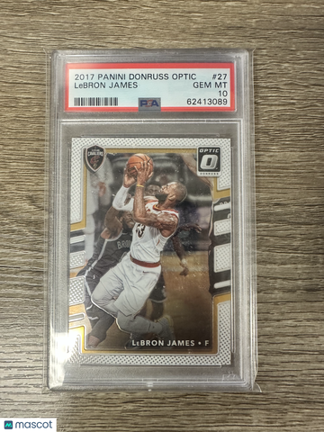 2017 Panini Donruss Optic LeBron James #27 PSA 10