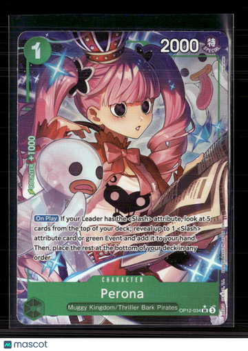One Piece TCG Perona Legacy of the Master SR • OP12-034
