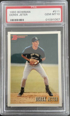 Derek Jeter 1993 Bowman #511 New York Yankees HOF RC PSA 10