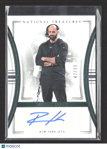 2024 Panini National Treasures Robert Saleh #SIG-RSA /99