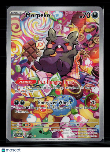 2023 Paradox Rift Morpeko Holo Secret Rare #206/182