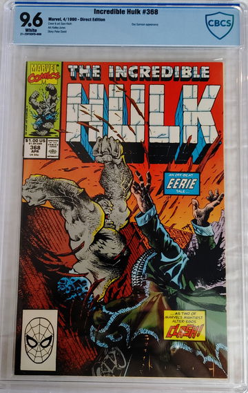 THE INCREDIBLE HULK #368 CBCS 9.6 DIRECT EDITION DOC SAMPSON APPEARANCE