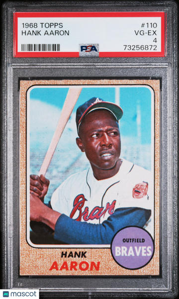 1968 Topps Hank Aaron #110 PSA 4