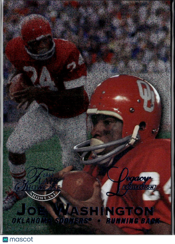 Joe Washington 2013 Fleer Retro Flair Showcase Legacy Collection Oklahoma Sooners