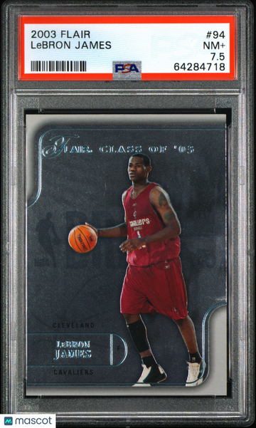 2003 Flair LeBron James #94 PSA 7.5