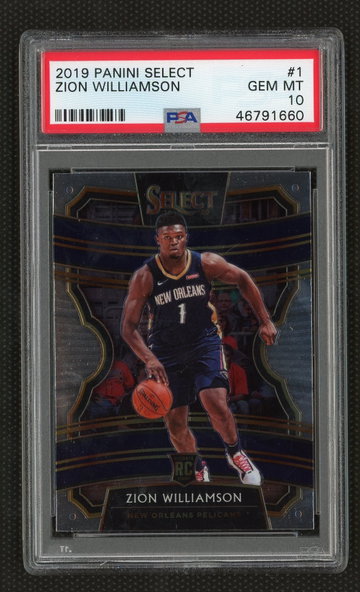 Zion Williamson 2019 Panini Select PSA 10