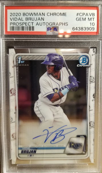 2020 Vidal Brujan Bowman Chrome Auto PSA 10