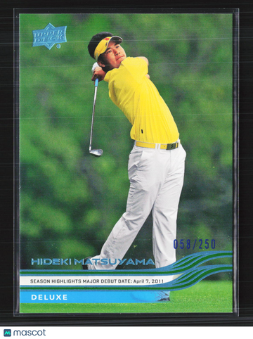 2026 Upper Deck Golf Deluxe Hideki Matsuyama #72 /250