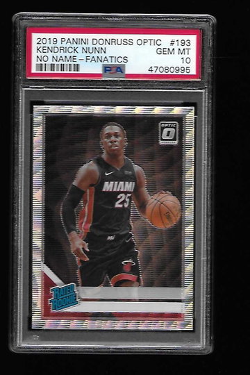 2019 Donruss Optic Fanatics Kendrick Nunn PSA 10