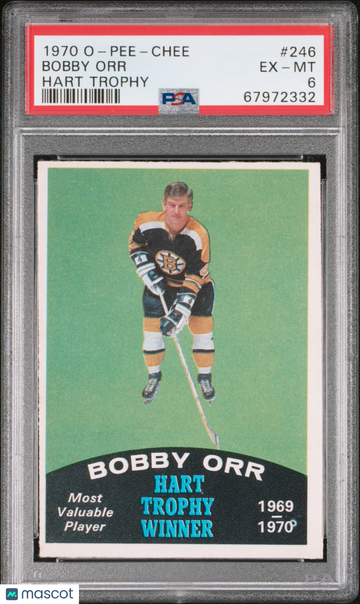 1970 O-Pee-Chee Bobby Orr #246 Hart Trophy PSA 6