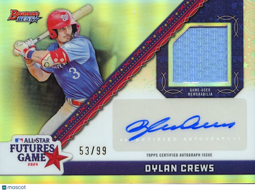 2024 Bowman Dylan Crews Patch Rookie