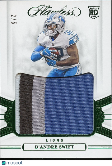 2020 D'Andre Swift Patch Rookie Panini Authentic