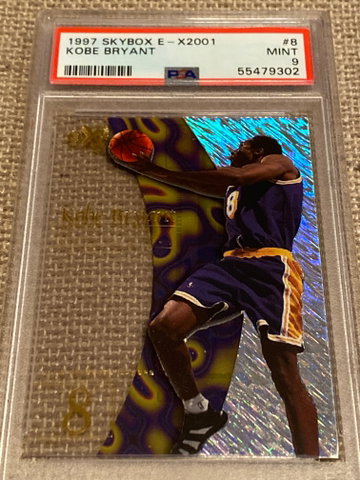 1997 SKYBOX E-X 2001 KOBE BRYANT PSA 9