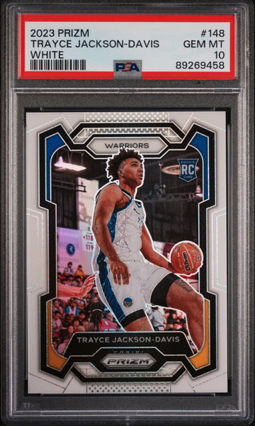 2023 Panini Prizm White Prizm Trayce Jackson-Davis #148 /175 PSA 10