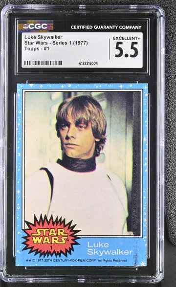 1977 #1 Luke Skywalker Star Wars - Series 1 CGC 5.5