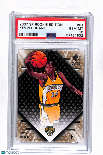 2007 SP Rookie Edition Kevin Durant #61 PSA 10