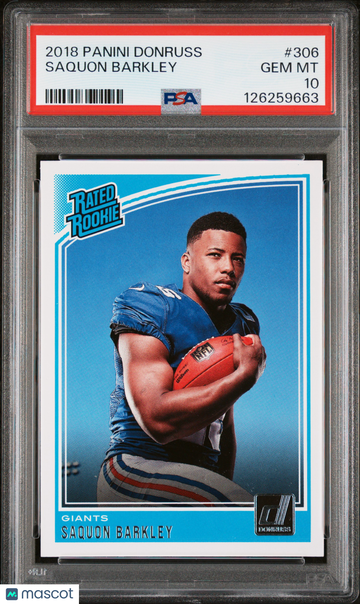 2018 Panini Donruss Saquon Barkley #306 PSA 10