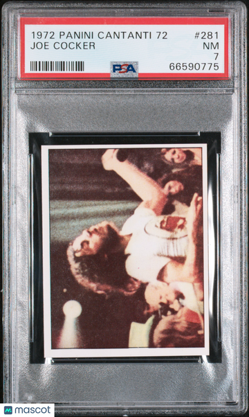 1972 Panini Cantanti 72 Joe Cocker #281 PSA 7