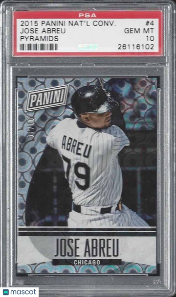 2015 Panini National Convention Jose Abreu #4 Pyramids PSA 10