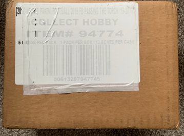 2019 Passing The Torch Football 12 Box Sealed Case