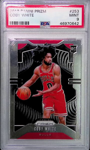 2019 Prizm #253 Coby White RC PSA 9