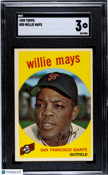 1959 Topps Willie Mays #50 SGC 3