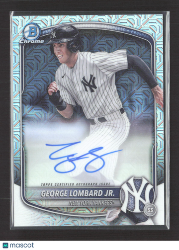 2025 Topps Bowman Chrome George Lombard Jr. #BMA-GL Mojo Refractor 6/19. Auto