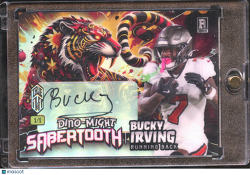 2024 Wild Card Alumination Dino-Might Sabertooth Bucky Irving #PHST-BIA True 1 of 1 /1