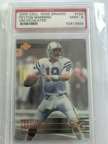 2000 Collector's Edge Graded Peyton Manning Uncirculated PSA 9 Mint