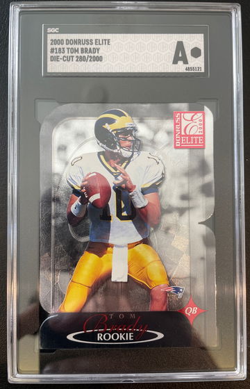 2000 donruss elite tom brady diecut 
