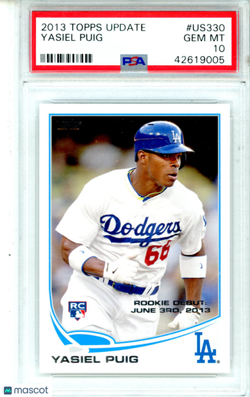 2013 Topps Update Yasiel Puig #US330 PSA 10