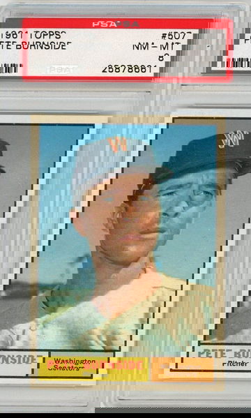 1961 Topps Pete Burnside #507 PSA 8 P1307