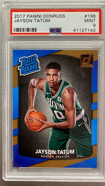 JAYSON TATUM 2017 DONRUSS RATED ROOKIE PSA 9 MINT