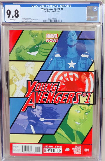 Young Avengers #1 - CGC 9.8 - 1st Team Appearance - America Chavez - Kate Bishop - Kid Loki on Cover
