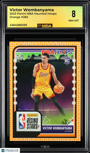2023 Panini NBA Haunted Hoops Victor Wembanyama #282 Orange MBA 8