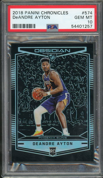2018 Chronicles Obsidian DeAndre Ayton PSA 10