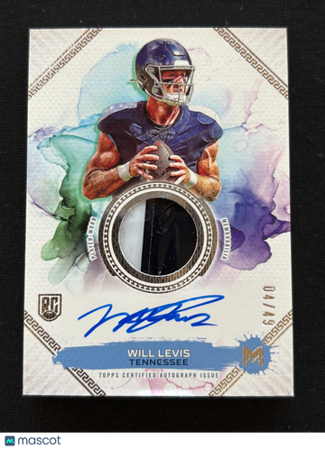 2024 Topps Will Levis Relic Rookie