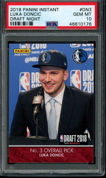 2018 Panini Instant Draft Night #DN3 Luka Doncic PSA 10 GEM MINT