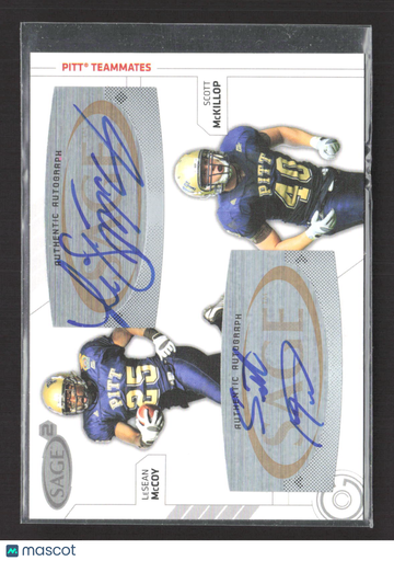 2009 SAGE Hit LeSean McCoy Scott McKillop #SA-11 Authentic Autograph